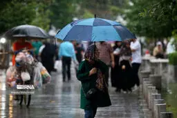 رگبار باران در ۱۱ استان