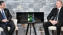 دیدار علی‌اف و رئیس رژیم صهیونیستی در داووس