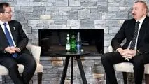 دیدار علی‌اف و رئیس رژیم صهیونیستی در داووس