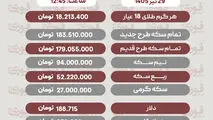 قیمت سکه، طلا و دلار29تیر1405