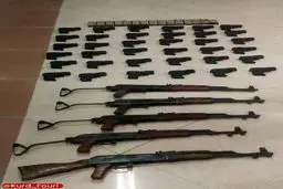 کشف محموله سلاح و مهمات جنگی قاچاق در مرز کردستان
