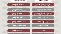 قیمت طلا، سکه و دلار امروز دوشنبه 8 تیر1405