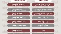 قیمت طلا، سکه و دلار امروز دوشنبه 8 تیر1405