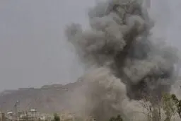 عربستان یک شهر مرزی یمن را هدف قرار داد