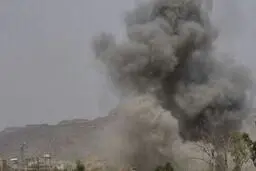 عربستان یک شهر مرزی یمن را هدف قرار داد