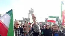  "نیروی انتظامی تشکر تشکر" تهرانی‌ها در راهپیمایی