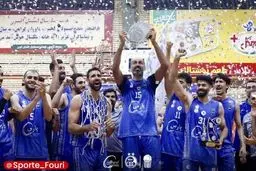 تصاویری از مراسم قهرمانی تیم بسکتبال استقلال