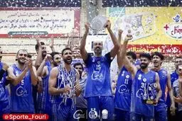 تصاویری از مراسم قهرمانی تیم بسکتبال استقلال