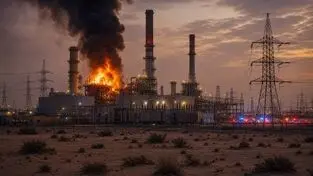 منابع عربی از هدف‌قرارگرفتن مستقیم یک نیروگاه برق در کویت خبر می‌دهند+ ویدیو
