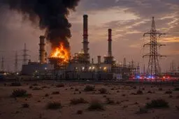 منابع عربی از هدف‌قرارگرفتن مستقیم یک نیروگاه برق در کویت خبر می‌دهند+ ویدیو