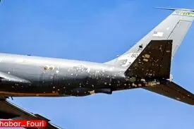 تصاویری از یک سوخت‌رسان آسیب‌دیده آمریکا در اثر حملات ایران