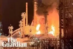 آتش‌سوزی در بزرگترین پالایشگاه استرالیا؛ تولید بنزین مختل شد